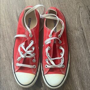 Converse All Star Red Canvas Sneakers